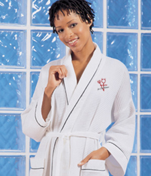 Deluxe Waffle Robe - Click Image to Close